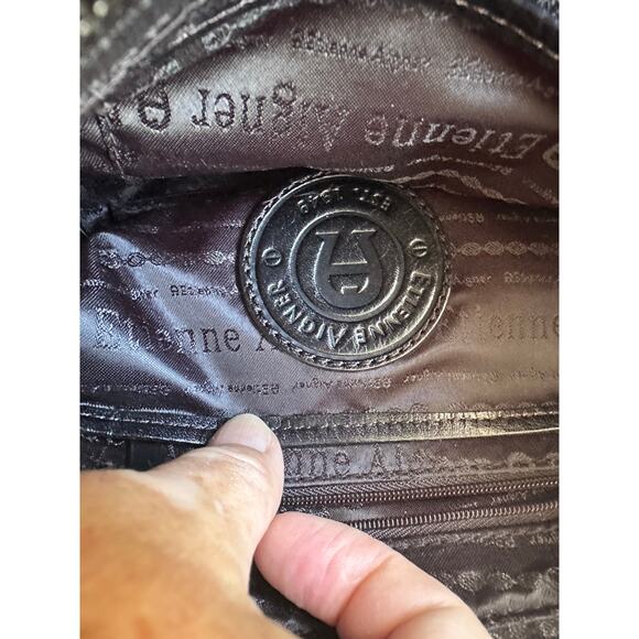 Vintage Y2K Etienne Aigner Black Patent Shoulder Bag - Picture 2 of 4